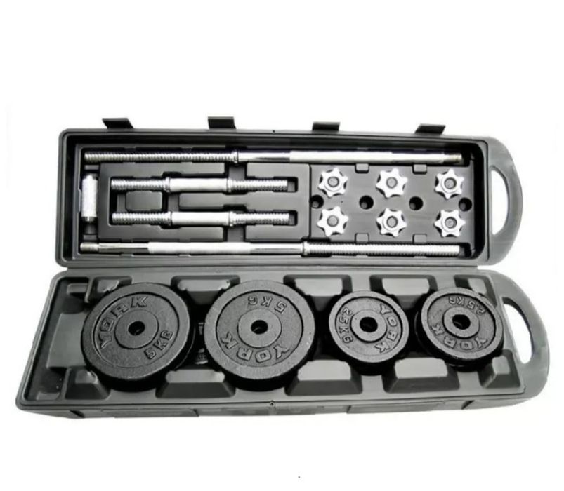 Set conplet haltera , 2 gantere 50 kg