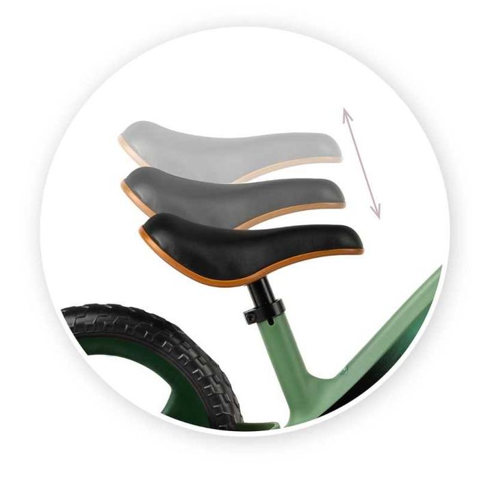 Колело за баланс MoMi Mizo - розово, зелено, черно