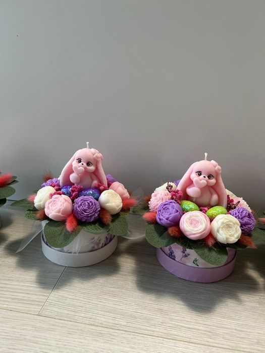 Aranjamente Paște din ceara de soia