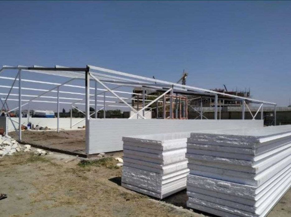 Сэндвич панель, монтаж, установка / Sendvich panel, montash, ustanovka