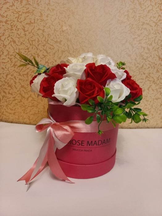 Букет из мыльных роз