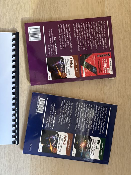 Set culegeri + breviare fizică de liceu, clasele IX, X, XI, XII