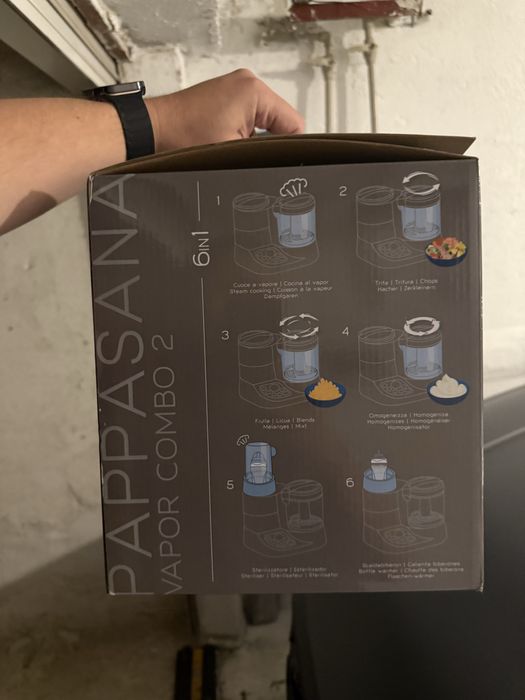 Nuvita 1966 Pappasana Vapor Combo 2 Уред за приготвяне на храна на пара