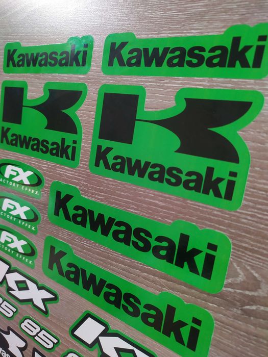 Стикери Кавазаки Kawasaki KX 85 - 20бр. /лист А4/