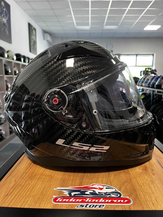 Мото Каска LS  EVO VECTOR 2 EVO CARBON SKIN вградени очила, размер XS 53-54