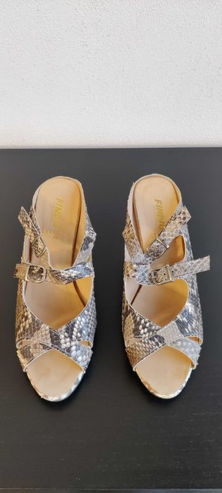 Sanda / Saboti din PIELE NATURALA ORIGINALA DE SARPE (cu solzi) nr. 39