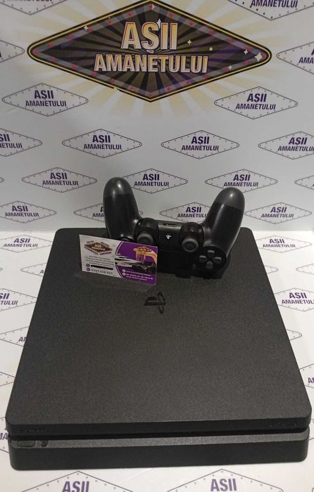 Sony PlayStation 4 Slim, Model CUH-2216A,500GB,  cu o mansa si cabluri