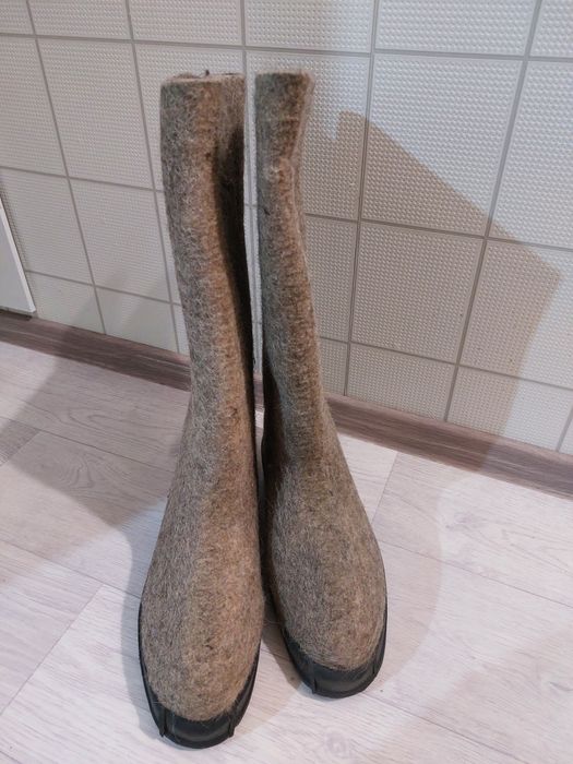 Валенки с резиновой подошвой