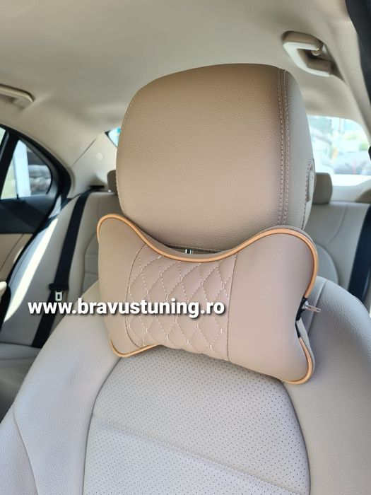 Perne tetiera auto set de 2 buc PIELE ECOLOGICA Confort