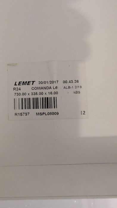 Masă pliabilă pal alb lucios