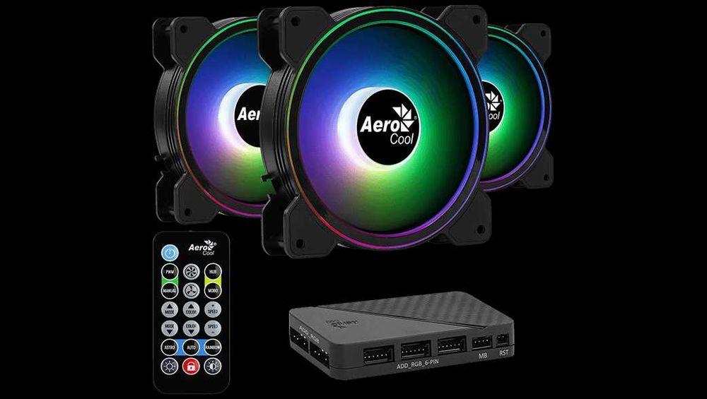 ARGB вентиляторы AeroCool 120 мм — Duo 12 Pro / Saturn Pro