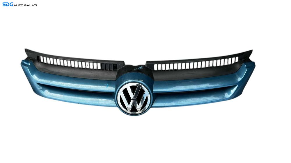 Grila Centrala cu Emblema Sigla de pe Bara Spoiler Fata Volkswagen Golf 5 Plus 2004 - 2008 Cod 5M0853655A 5M0853651A [L5319]