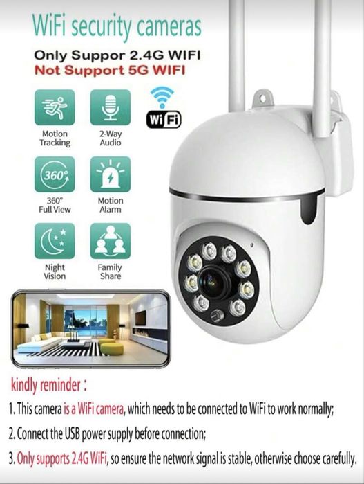 3 camere inteligente 1080HD, wifi, 3g, 360rotation, control aplicatie.