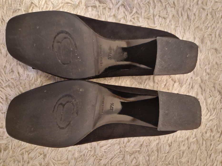 Pantofi Musette piele intoarsa