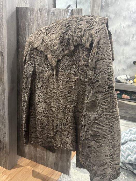 Шуба каракуль натуральная размер S-M