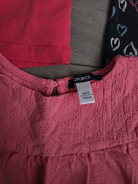 Лот от 5 блузки/ тениски момиче 104-110 размер 3-4 год