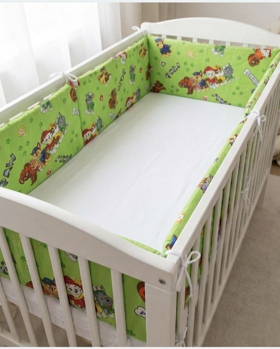 Apărători pătuț bebe cu burete 3 cm protecții, laterale