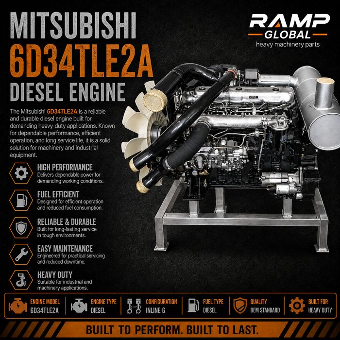 Двигатель Mitsubishi 6D34TLE22A