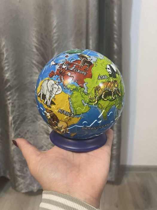 Puzzle 3D Glob pamantesc