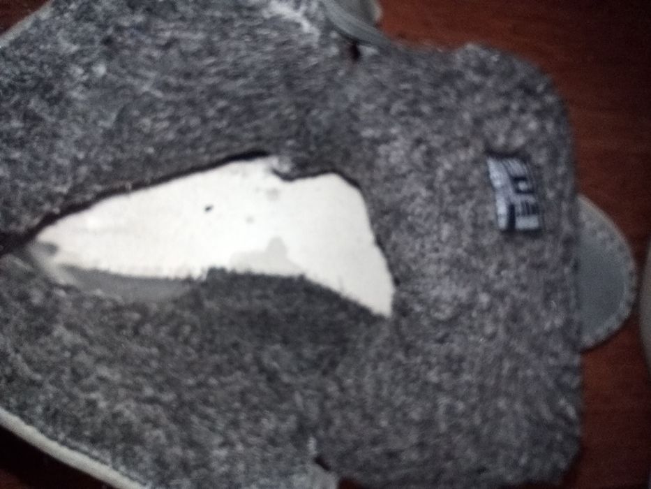 Ghete din piele, cu blana ECCO, marimea 39