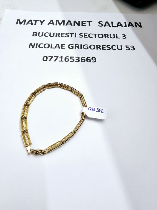 Vand bratara dama din aur 14 k 9.87 g cod 382