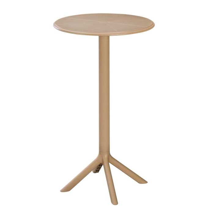 Бар маса,ROUND TERRIN,Черен,Зелен,Сив,Бял,Капучино,Пластмаса,61х107см.