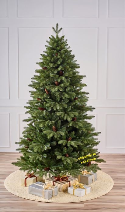Изкуствена елха с 2D и 3D клони-пет размера/реалистична луксозна елха