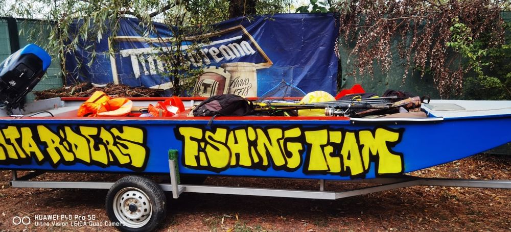 vand ambarcatiune de pescuit pretabila camping Delta Dunarii!5m x 1,60