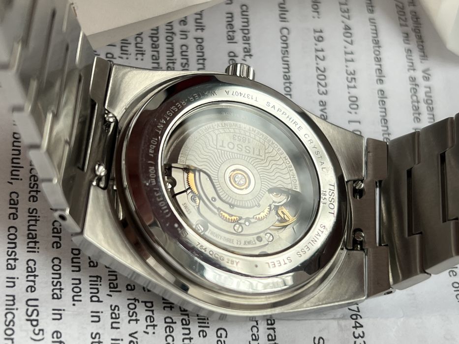 Vand ceas automatic Tissot PRX Powermatic 80, 40mm, impecabil!