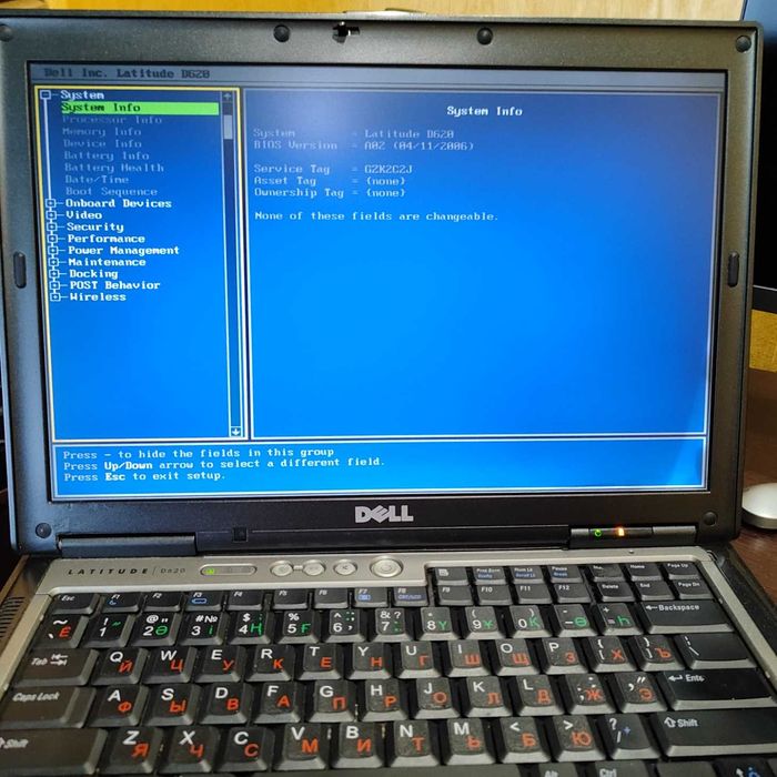 Ноутбук Dell LATITUDE D620