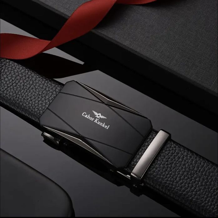 Мъжки официални колани с изчистена геометрия на катарамата в 3 версий!