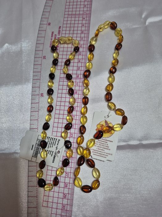 Бусы из натурального янтаря