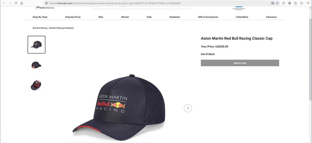 Чисто нова шапка Red Bull Aston Martin Formula 1  и шапка Russia