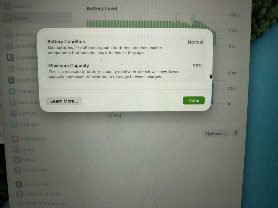 Macbook Air M4, 256/16, 13’, 96%