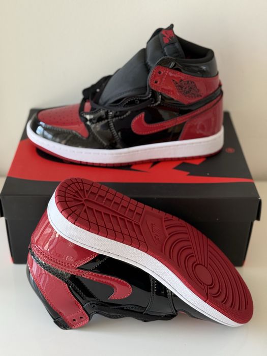 Air Jordan 1 Retro High Patent Bred  Full Box 35-45