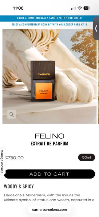 Felino - Extrait de Parfum - Carner Barcelona