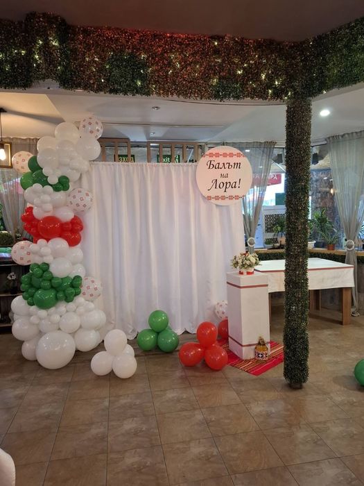 Украса с балони за рожден ден, кръщене и други поводи