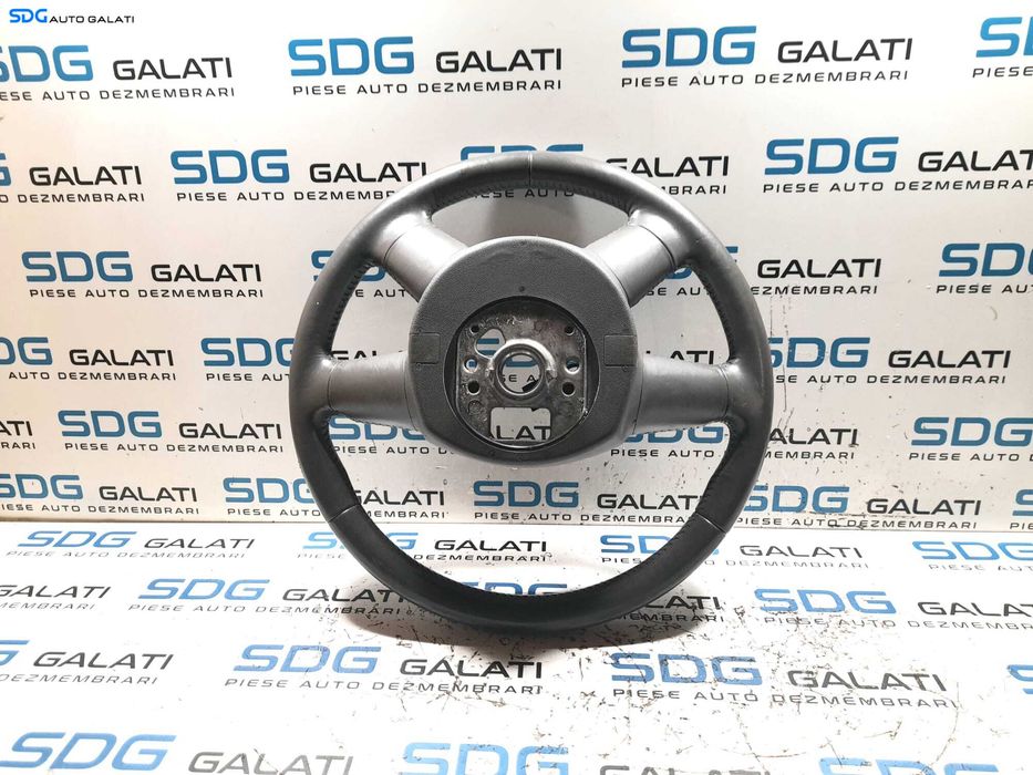 Volan Piele 4 Spite cu Comenzi Audi A6 C6 2004 - 2011 Cod 4F0419091AH [N0399]