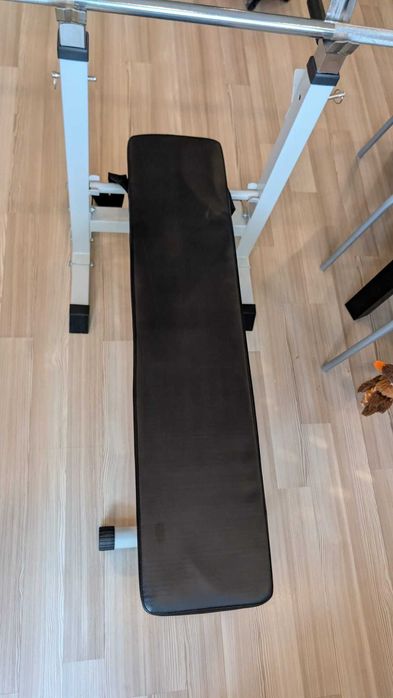 Home Gym-Banca reglabila si pliabila, gantere, bare si greutati (65kg)