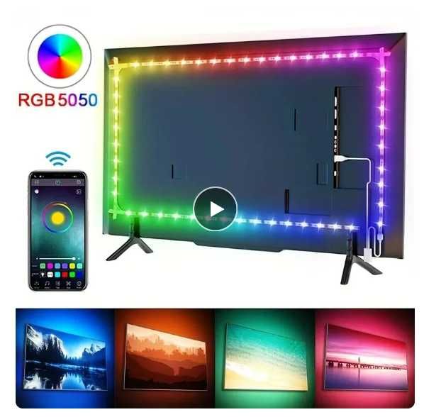 Bandă LED cu bluetooth 3m cu telecomanda