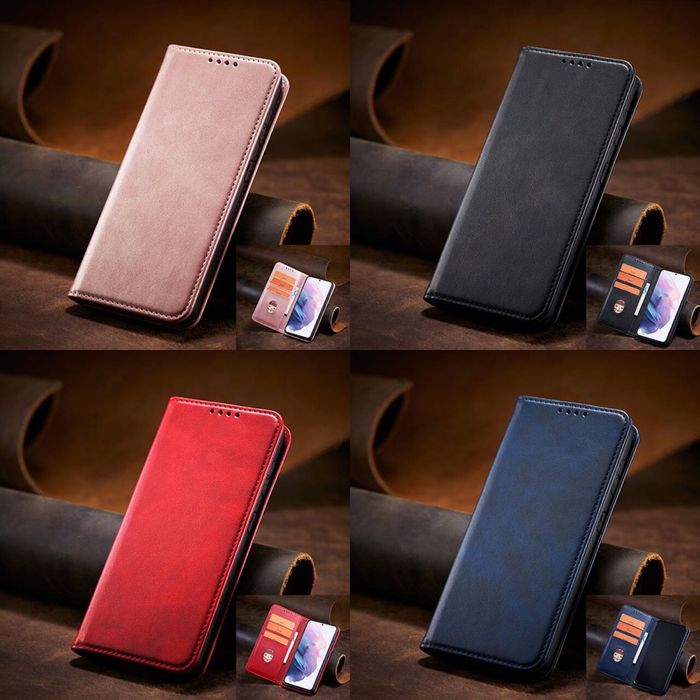 Кожен тефтер с магнитен капак Xiaomi Redmi Note 13 Pro 4G