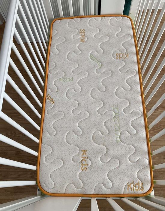 Детска кошара МДФ с колелца и матрак