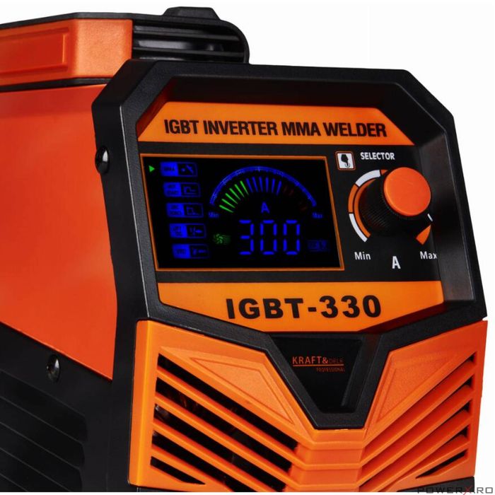 Aparat pentru sudura, invertor MMA/TIG 330A, afisaj LCD, Kraft