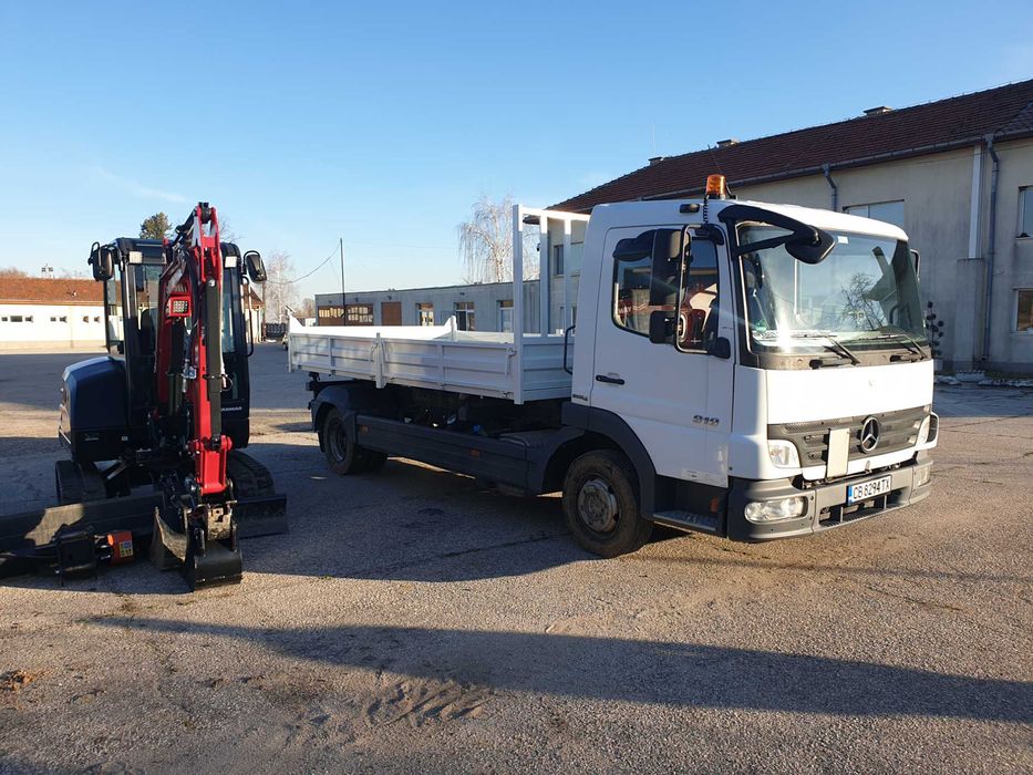 Услуги с мини багер 2.8,Хидравличен чук 150кг,Самосвал и Бобкат