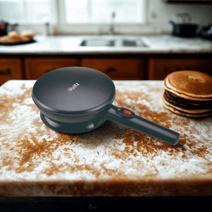 Уред за палачинки Voltz, 800W, 20 см, черен – идеален за перфектни пал