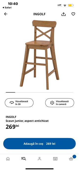 Set 2 scaune copii IKEA