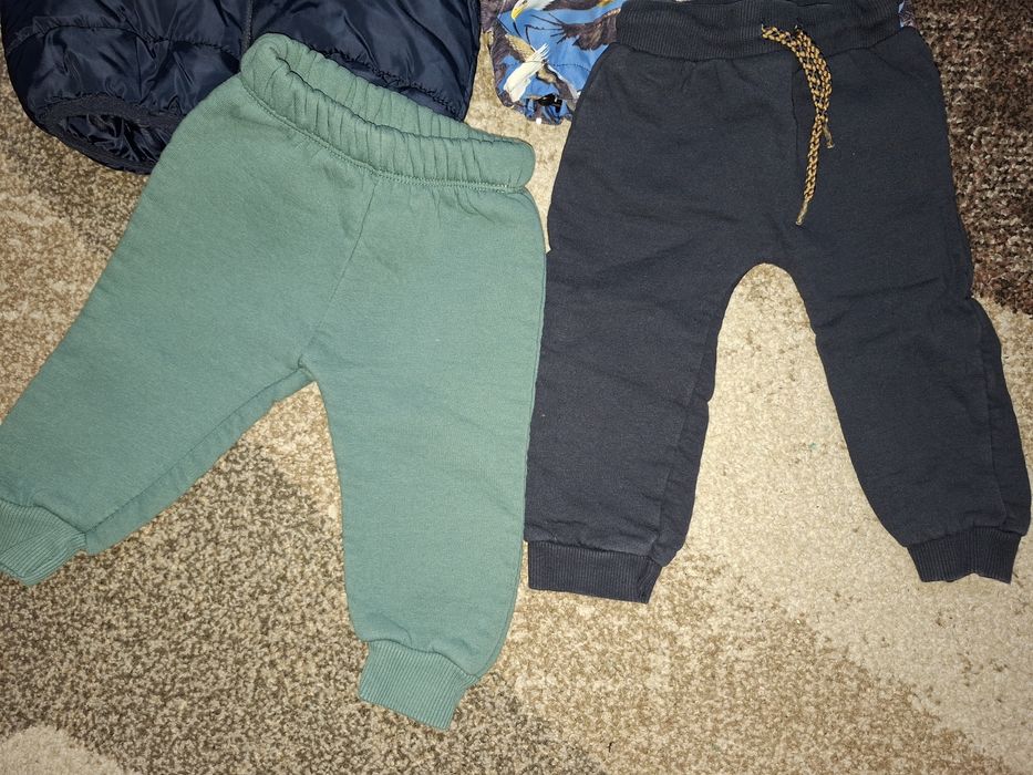 Комплект якета и ватирани анцузи  момче 80см