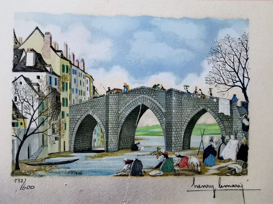 Колекционерски сериграфирани цветни миниатюри 2бр на Анри Льомари  !