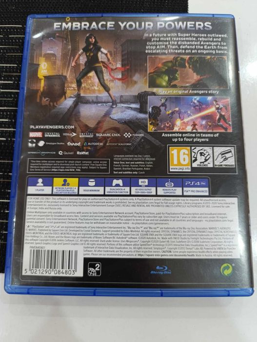 Продавам игра  AVENGERS PS4