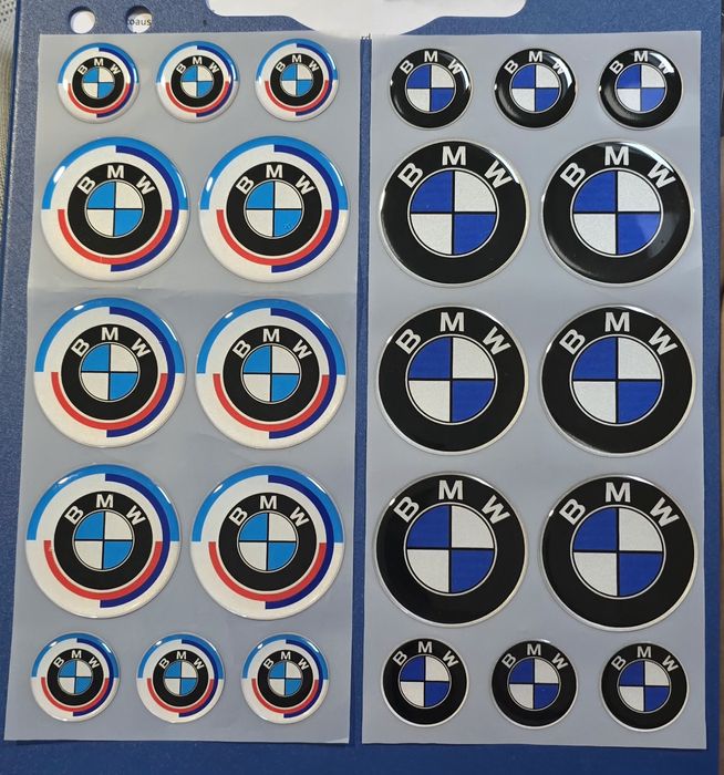 Емблеми бмв epoxy 30мм и 50 мм комплект
